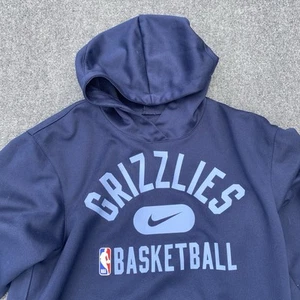 Nike Memphis Grizzlies Team Issued Navy Men Pullover Hoodie DB0906 419 Sz Small - Picture 1 of 7