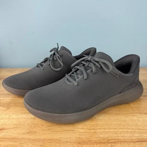 Kizik Madrid Eco Knit Shoes Mens 10 Womens 11.5 Graphite Gray Sneakers Lace Up - Foto 1 di 9