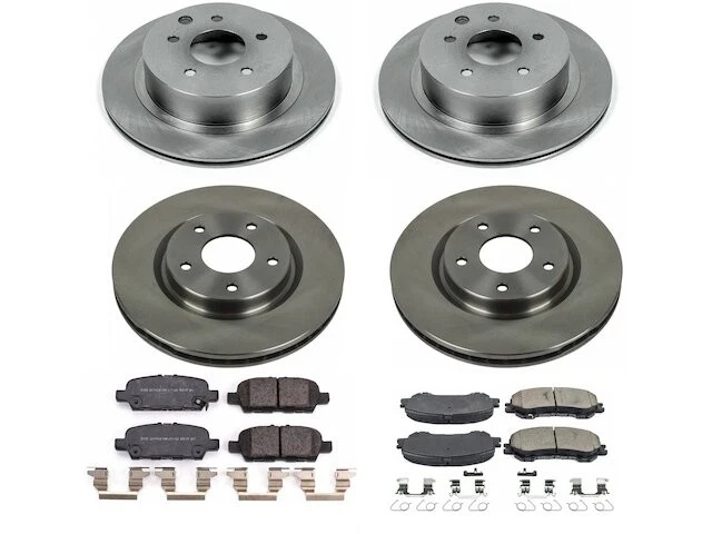 Kit de pastillas de freno y rotor delanteras y traseras para Nissan Rogue Sport 2017-2022 JH537NK Foto 1 de 1