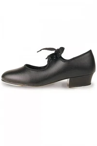 Roch Valley Tap Shoes Low Heel PU Fitted Toe and Heel Taps Black - Picture 1 of 1