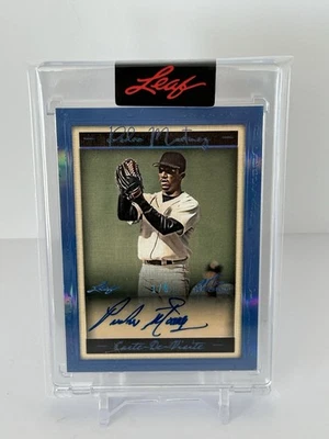 Hoja Arte del Deporte 2023 Pedro Martínez Autógrafo ¡Carta de Visita 1/9 Corte!! Foto 1 de 2