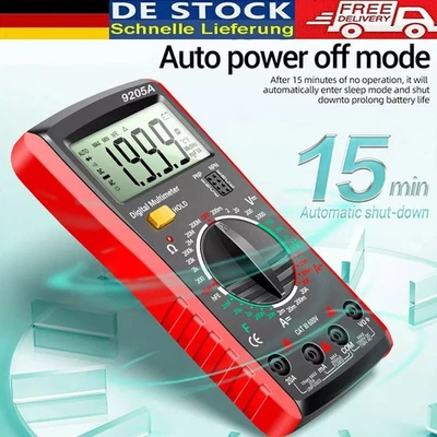 Multimeter Digital Voltmeter Spannungsmesser Spannungsprüfer Strom Messgerät - Bild 1 von 4