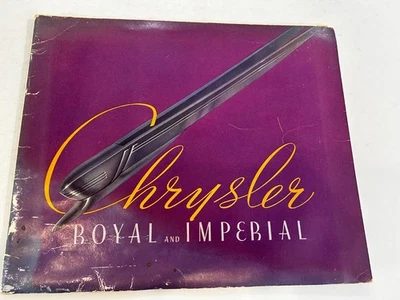 1937 Chrysler Royal & Imperial заводской брошюра, оригинал - Изображение 1 из 4