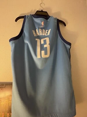 Camiseta masculina azul cidade James Harden Rockets - Imagem 1 de 2