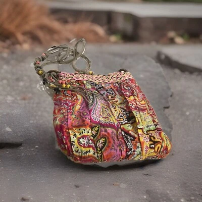 Bandolera Sun'N'Sand Mediana Paisley Correa con Cordón Interior a Presión Bolsillo con Cremallera Boho Foto 1 de 4