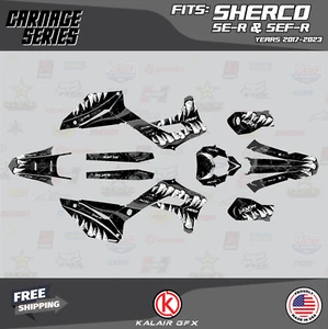 Graphics Kit for Sherco 300SE-R and 300SEF-R (2017-2024) Carnage - Magenta - Picture 1 of 4