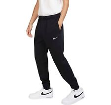 New Mens Nike Swoosh Gym Athletic Club Jogger Fleece Pants Sweatpants Black Navy