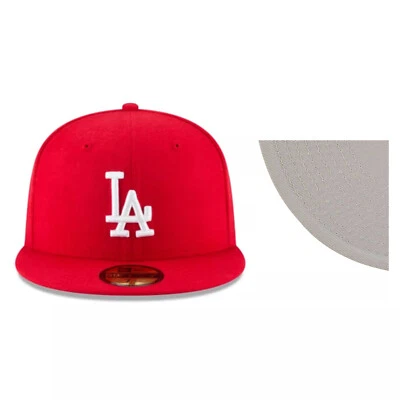 Gorra ajustada New Era 59FIFTY auténtica de los Dodgers de Los Ángeles LAD MLB - roja Foto 1 de 3