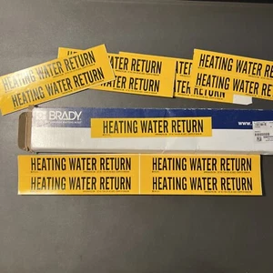 BRADY 7129-4 36202 Pipe Marker, 108 Stickers Total - Picture 1 of 3