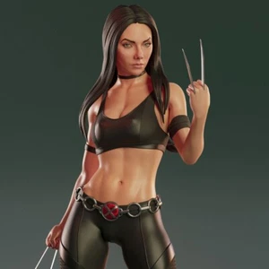 X-23 Laura Kinney Statue 3D Druck unbemalt/unmontiert - Bild 1 von 16