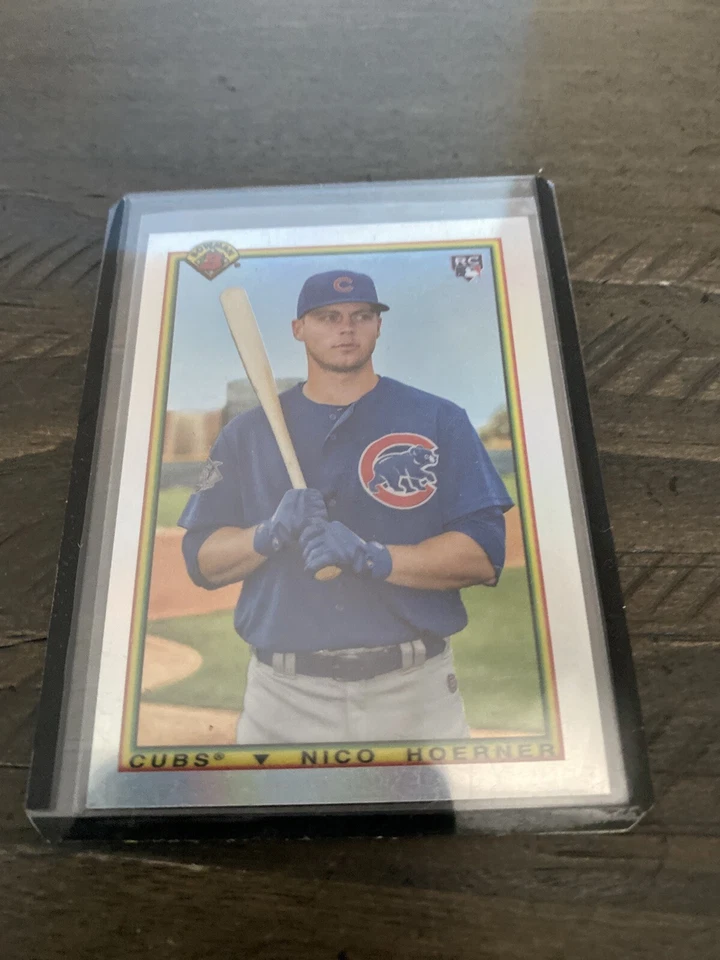 2020 Bowman Chrome #90B-NH NICO HOERNER CUBS '90 BOWMAN STYLE - Image 1 of 1