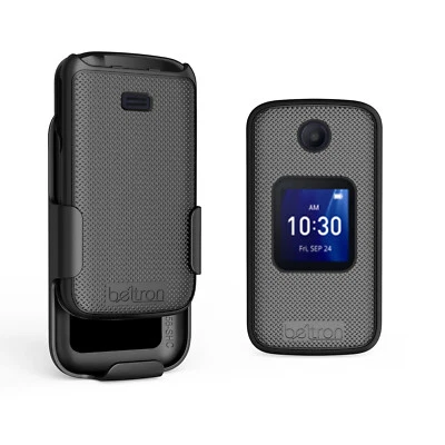 Slim Rugged Case with Belt Clip for Alcatel Go Flip 4 / TCL Flip Pro Phone - Image 1 of 4