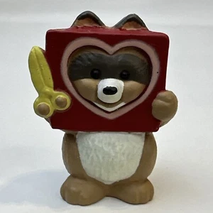 Hallmark Merry Miniatures 1993 Raccoon with Cut Out Heart Valentine's Day - Picture 1 of 7