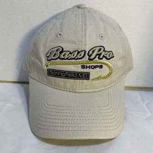 Bass Pro Shops Hat Springfield MO Gold Fish Hook One Size Buckle Adj China Light - Picture 1 of 7