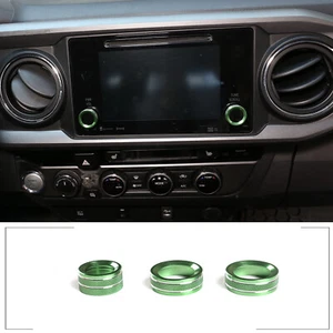 Anillo de decoración de perilla de volumen de espejo retrovisor verde para Toyota Tacoma 2016-2019 - Imagen 1 de 11