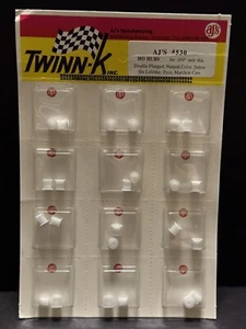 12x AJ's #530 Delrin Double Flange Wheels .059 FULL CARD - NEW - Picture 1 of 2