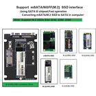 2 in 1 mSATA to SATA NGFF M.2 to SATA3 Converter Adapter Card SSD Disk for PC
