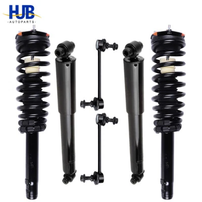 For 2010 2011 2012 Ford Fusion Front Complete Struts Rear Shocks Sway Bar Links - Image 1 of 4