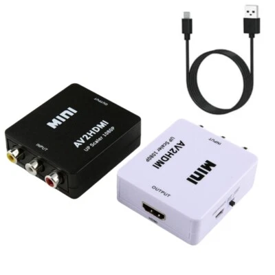Mini AV to HDMI Video Audio Konverter 1080P 3 RCA CVBS zu HDMI Adapter Converter - Bild 1 von 4