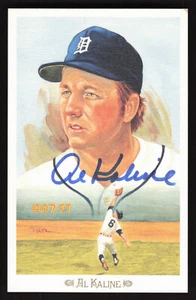 AL KALINE Signed 1989 Perez-Steele Celebration Post Card Detroit Tigers Auto HOF - Picture 1 of 2
