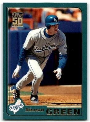 2001 TOPPS SHAWN GREEN LOS ANGELES DODGERS #20 - Image 1 of 2