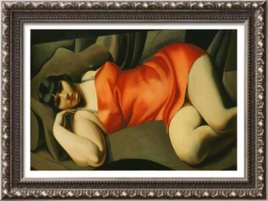 Handmade Oil painting Reproduction OF Tamara de Lempicka girl on Canvas - Picture 1 of 2