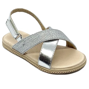 Link Holy-35 Baby & Toddler Silver Dress Pageant Evening & Party Sandals size 8 - Picture 1 of 4