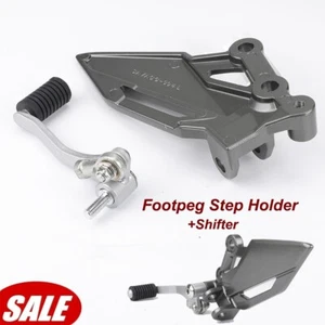 Gear Shifter Lever w/Front Foot Peg Bracket Footrest Pedal For Kawasaki Ninja250 - Picture 1 of 9