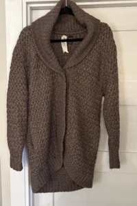 Bird By Juicy Couture Brown Cotton And Wool Sweater. Size S/M Retail $269. - Picture 1 of 5
