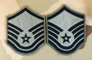 Par de sargentos maestros de rango ABU de la Fuerza Aérea de los Estados Unidos talla pequeña - Imagen 1 de 2