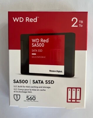 NEW! WESTERN DIGITAL RED WDS200T1R0A 2 TB SOLID STATE DRIVE - 2.5" INTERNAL SATA - Image 1 of 2
