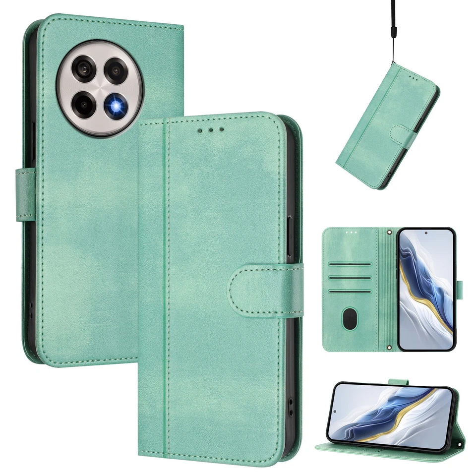 Shockproof Wallet Card Flip PU Leather Case For OnePlus 13 12R 11 Nord N200 - Image 1 of 4