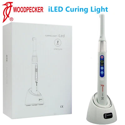 Woodpecker iLED Curing Light Dental Wireless Curing Lamp 1 Second Cure 2500mw/c㎡