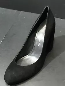 Stuart Weitzman Women's Moda High Block Heel Black Pumps Size US 7.5 M - Picture 1 of 8