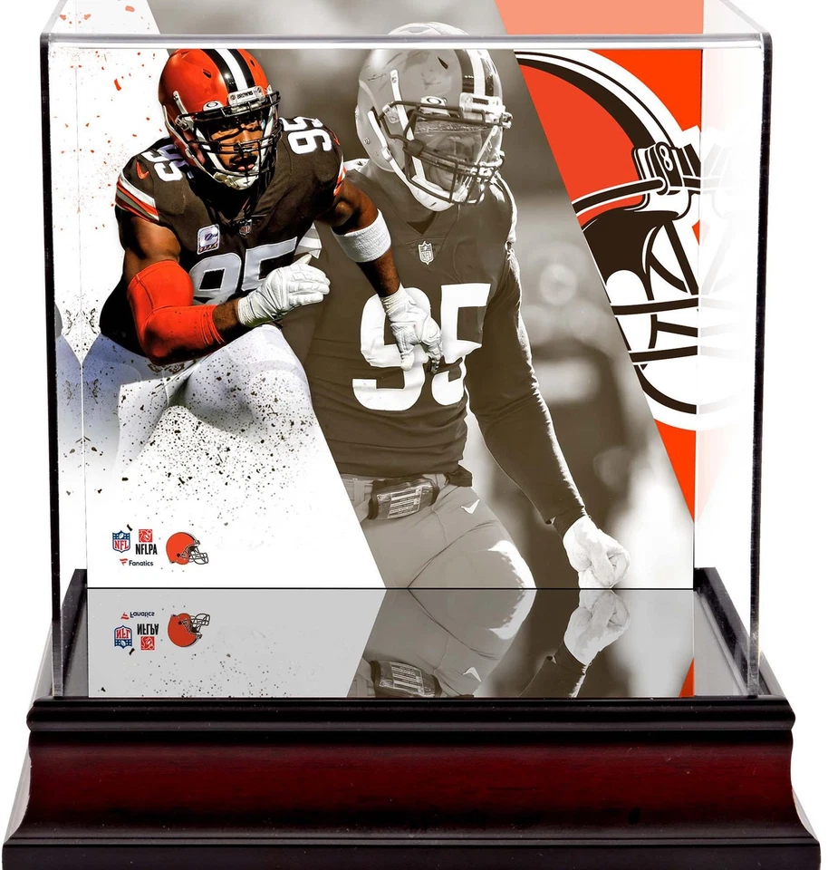 Estuche mini casco de lujo Myles Garrett Cleveland Browns Foto 1 de 1