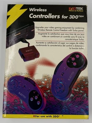 CIB Nakitek 3DO InfraRed Wireless Turbo Controllers Panasonic Goldstar Sanyo M2 - Image 1 of 4