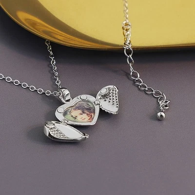  Collana Con Cuore Donna Ciondolo Forma Catena Della Clavicola Al Collo - Immagine 1 di 4