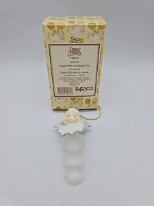 Precious Moments Engel Schneeflocke hängend Ornament datiert 2002 952346 Avon Exclusi - Bild 1 von 8