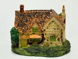 DEPT 56 DICKENS VILLAGE MINIATURES STONE COTTAGE 65595 COLD CAST PORCELAIN WBX - Picture 1 of 7