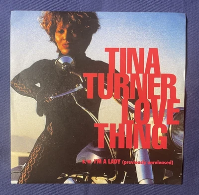 TINA TURNER Love Thing UK 7" 1991/92 UNRELEASED B-side+Matrix Oddity Small Hole - Image 1 of 4