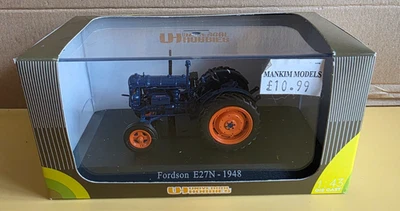 Литой трактор Universal Hobbies Fordson E27N 1948 1:43 #6037 - Изображение 1 из 4