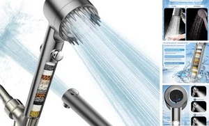 Cabezal de Ducha Filtrado con Portátil, Flujo de Agua a Alta Presión y Múltiples - Imagen 1 de 7