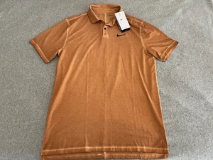 Nike Dri-Fit Orange Golf Polo Shirt Medium Tall NWT $80 - Picture 1 of 5