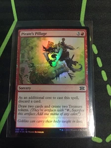 MTG Magic The Gathering Pirate’s Pillage Foil 2X2 Red Sorcery Treasure - Picture 1 of 1