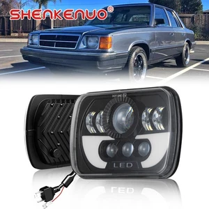 Faro cuadrado LED para Plymouth Reliant 1981-1989 5x7 7X6" H6014/H6052/H6054 - Imagen 1 de 17