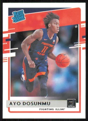 2021 PANINI CHRONICLES DRAFT AYO DOSUNMU 44 MINT DONRUSS RATED ROOKIE ILLINOIS - Image 1 of 2