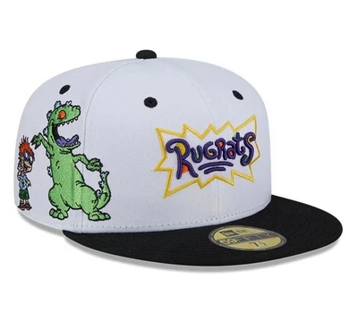 NEW ERA 59Fifty Cap Rugrats White x Black Visor 14747090 - Image 1 of 4