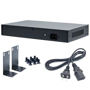 100Mbps 16+2+1 Port POE Switch AC100-240V 802.3af/at RJ45 Home Networking Part - Photo 1/19