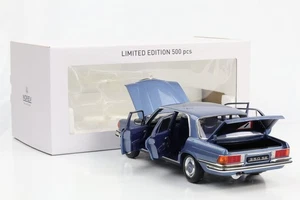 1:18 Mercedes-Benz 350 Se W116 1973 Blu Metallizzato Norev Limitato - Foto 1 di 7