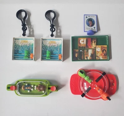 Лот товаров 5 Kids Happy Meal голодные бегемоты мини зажим на Peter кролика ключ игры 90-х 00-х - Изображение 1 из 4